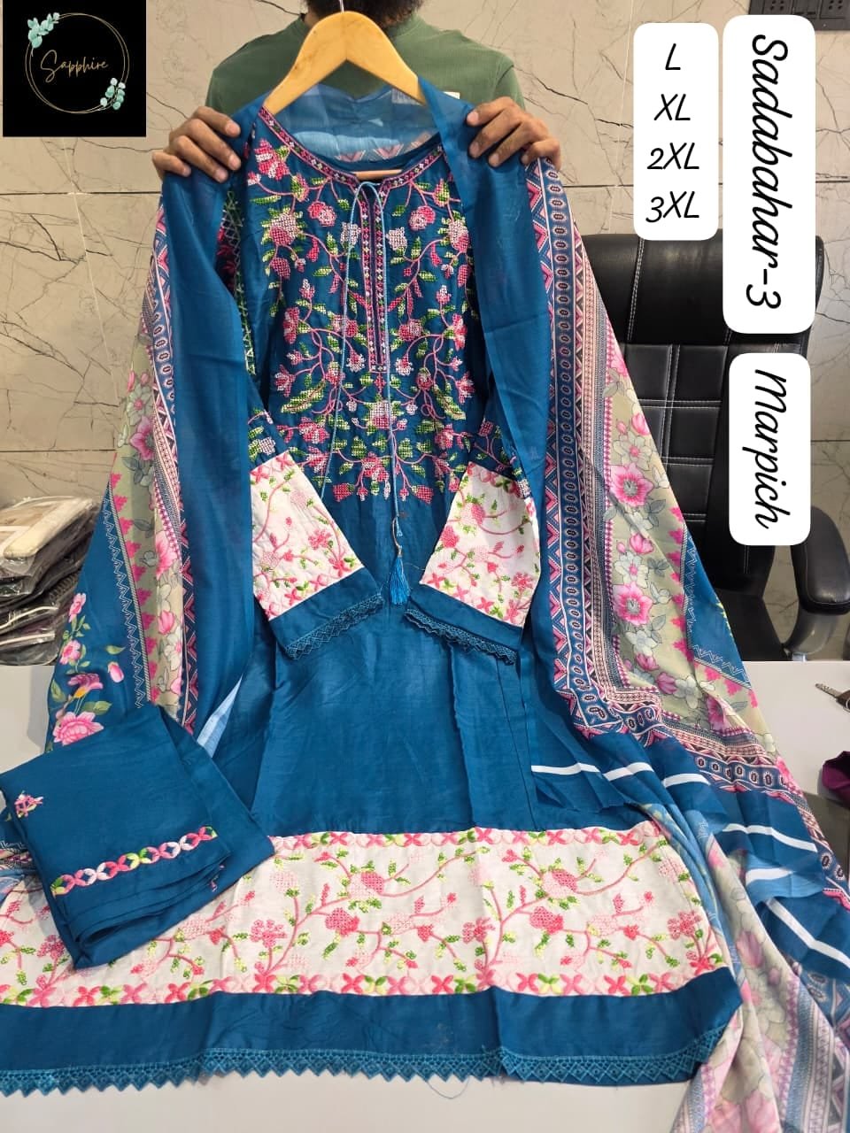 stitched HIT COLOURS READY NEW COLOUR SAPPHIRE PRESEND NEW SERIES OF READYMADE SUITS - Image 5