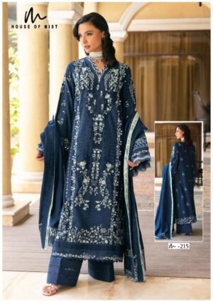 Alternative view of stitched TODAY WE ARE EXPLORE ONE OF THE BEST CHARMING MULTIPLE DESIGNS A NEW STYLE BEST COLLECTION IN  HOUSE OF MIST GHAZAL COTTON COLLECTION VOL 22