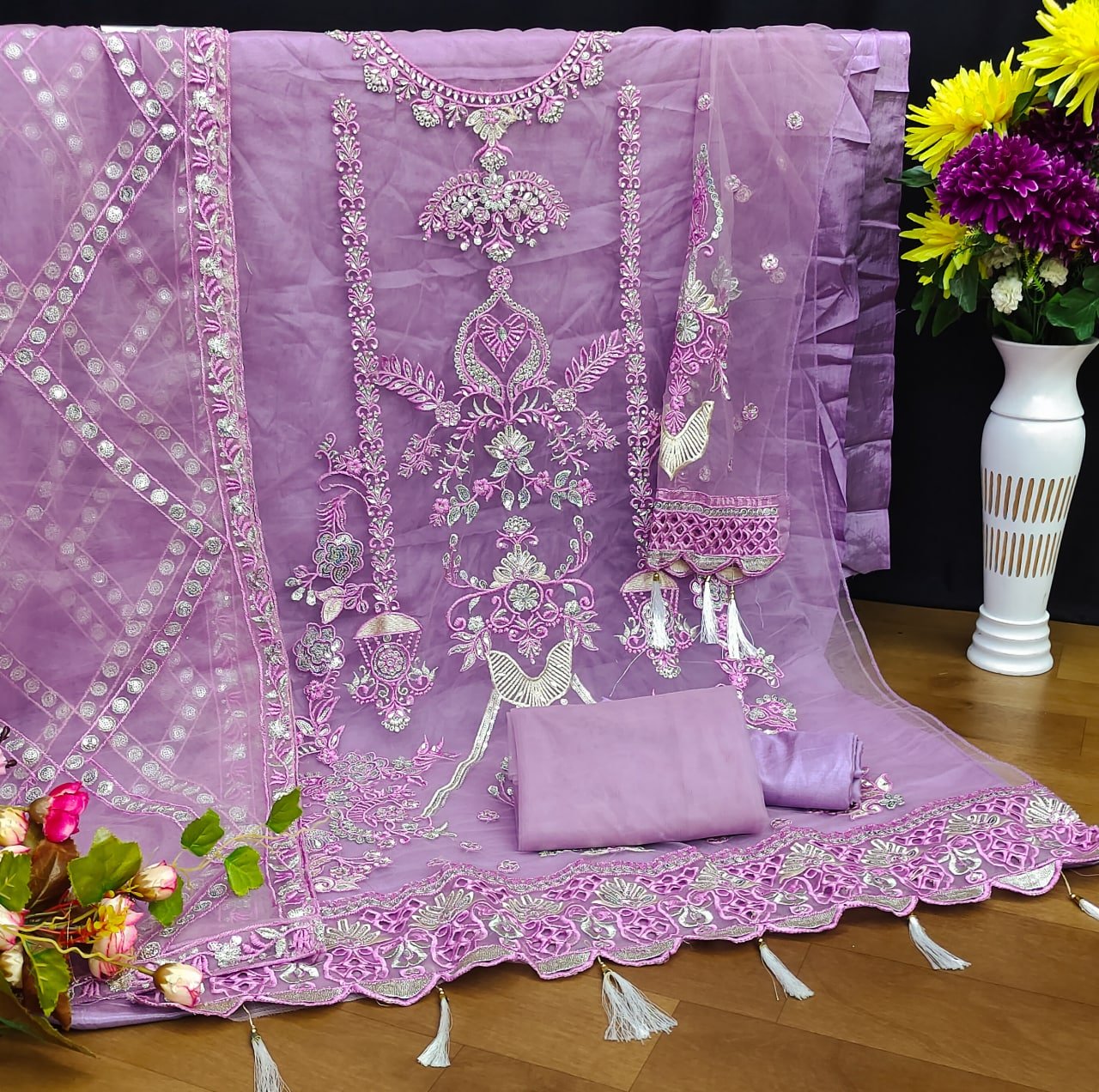 semi stitched We Are Launching New Pakistani Design… AK - 131(4 Colour) - Image 8