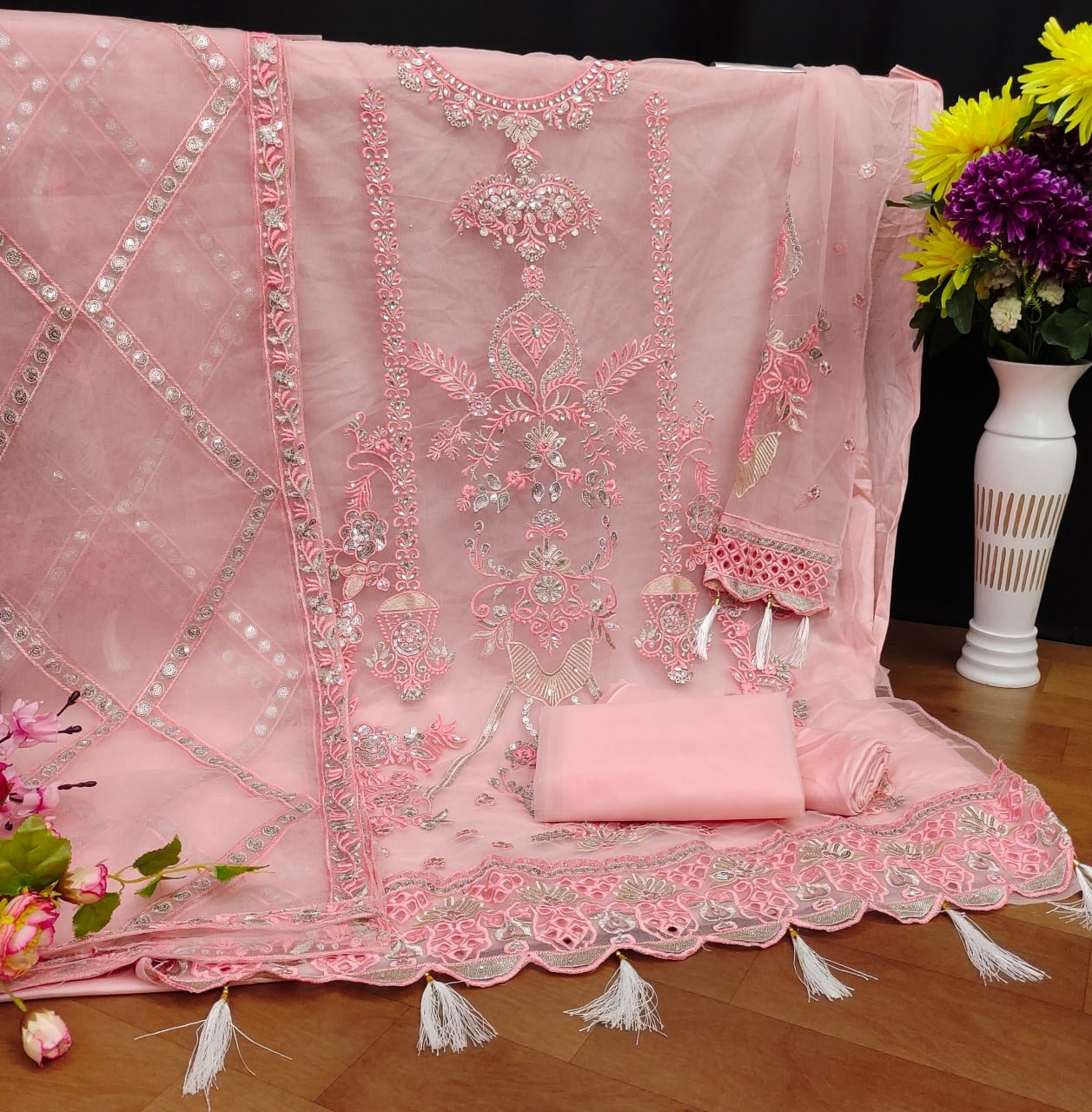 semi stitched We Are Launching New Pakistani Design… AK - 131(4 Colour) - Image 2