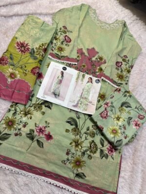 Alternative view of stitched Mehboob Tex Presents....        D.No. - 1522 Unstitched