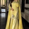 stitched *PRESENTING 3 PIECE STYLISH TOP, PLAZAA AND DUPATTA WITH BEAUTIFUL EMBROIDERY SEQUENCE WORK