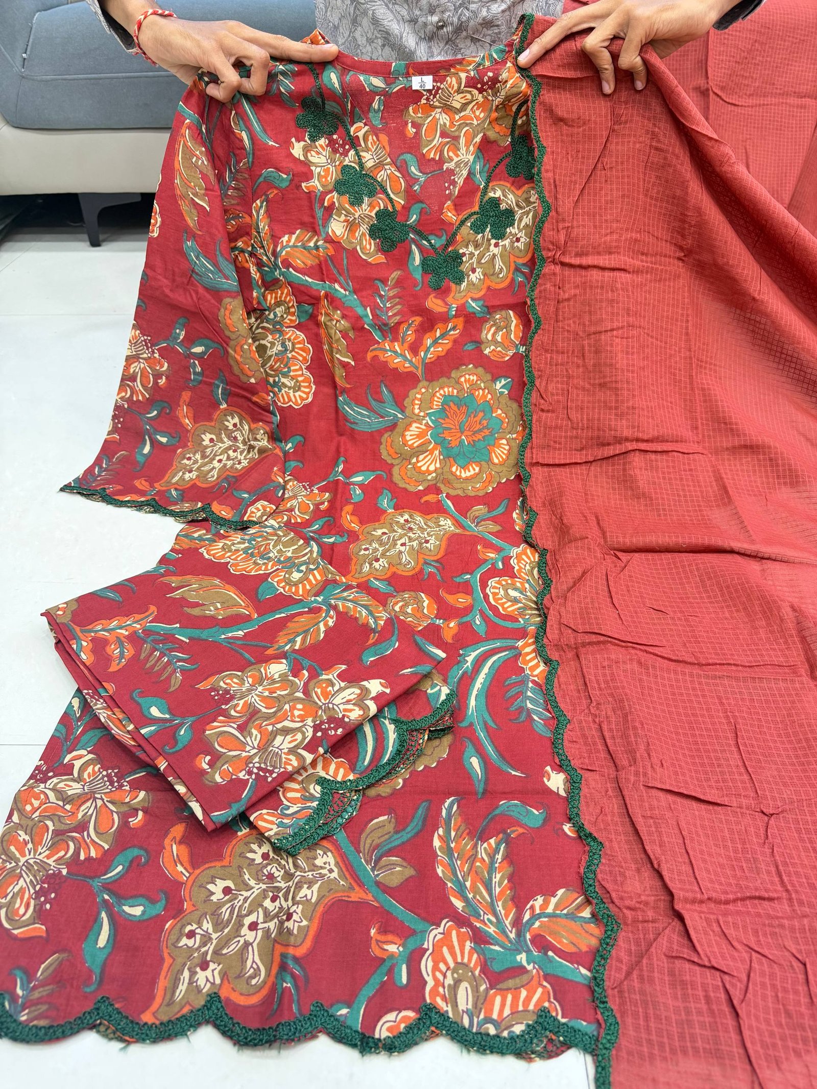 stitched NEW ARIVELLS PURE COTTON 60 60 SUIT SET Name :- SOMIYA BRENDED COLLECTION - Image 2
