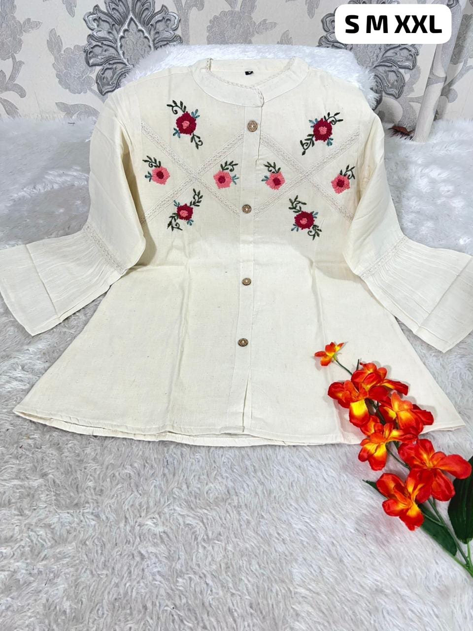 stitched WEAR IT LOVE IT SHARE IT# It comes with cotton lining Pure KHadi Cotton Short-Top