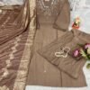 stitched TRENDING KURTI AND PLAZZO SET IN HEAVY NECKLACE SEQUENCE EMBROIDERY & HAND WORK