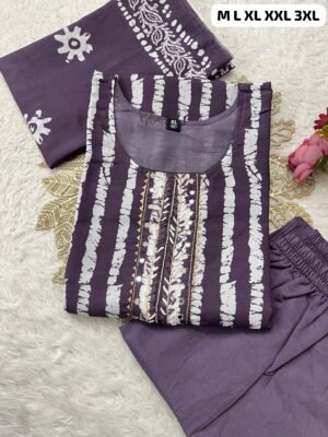 Alternative view of stitched Elegant Black Cord Set – Perfect Blend of Tradition & Style Enhance the beauty of your wardrobe