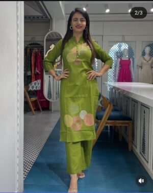 Alternative view of stitched AK 1013   NEW SELFI STYLE CODE SET LONCH  REYON COTTON CO-ORD SET  Easy Breezy Summer Cotton Co-ord Sets  Inject a boost of vibrant and pastel hues and BEAUTIFUL to your summer wardrobe this season