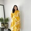 stitched   Designer Co-Ords set in Aline kurti digital print paired with Ankle length pant giving perfect outfit and deliberate choice about your look.....