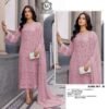 semi stitched NYLON TABY WITH SEQUENCE EMBROIDERY WORK