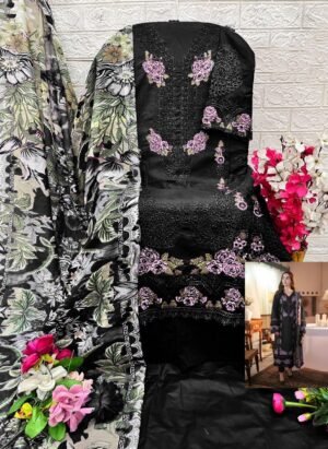 Alternative view of semi stitched BRAND NAME:-SANIYA TRENDZ CATALOUGE NAME: OMBRÉ VOL-25Nx D NO:- 7167