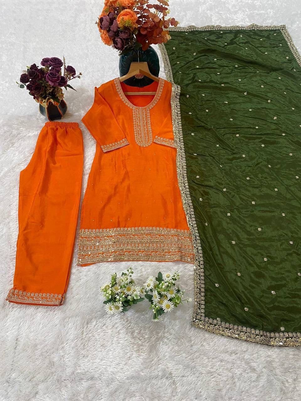 stitched (AK-96) AK collection is Launching New Festival kurti pair - Image 2