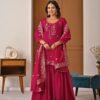 stitched Launching New Designer Party Wear Look Top , Sharara Plazzo  and Dupatta, New Fancy Style