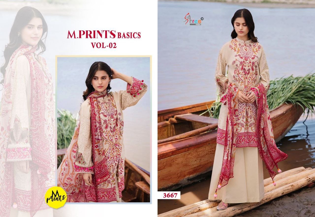 semi stitched Shree Fab Presents.... M Print Basics