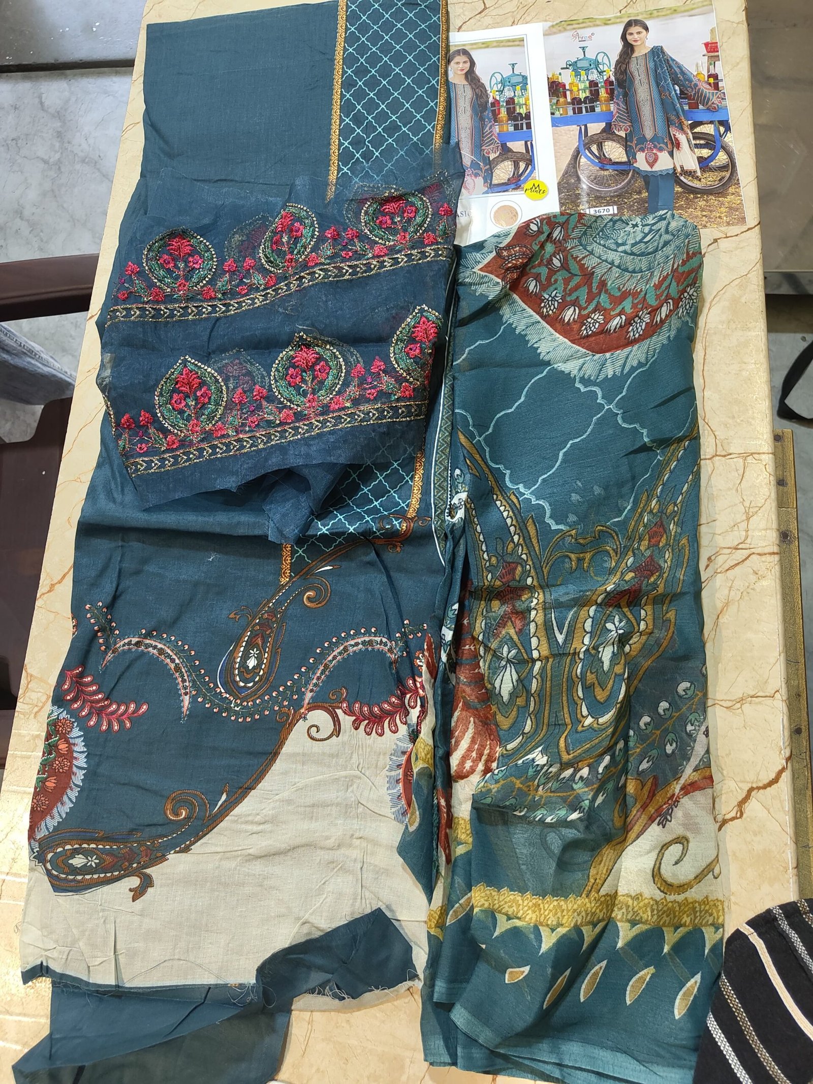 semi stitched Shree Fab Presents.... M Print Basics - Image 6
