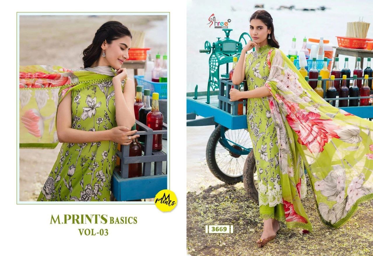 semi stitched Shree Fab Presents.... M Print Basics - Image 3