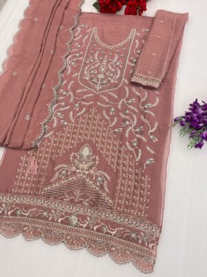 Alternative view of semi stitched MAH-E-ROOH  DESIGN NO : 5247