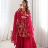 stitched MOX CREATION PRESENTING SLEEV LESS KURTI SHARARA PLAZO DUPATTA