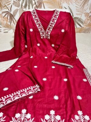 Alternative view of stitched   LAKHNAVI CORCET ON DEMAND   AK 1001     PURE REYON FABRIC WID LAKHNAVI  STYLE WORK