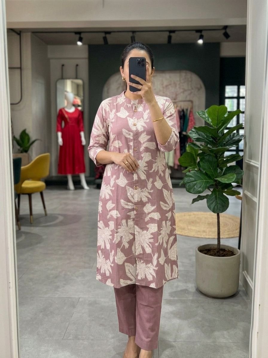 stitched FULL STOCK SUMMER SUNSHINES Introducing these sunshine Draped in refreshing shades and prints these kurta sets are your invitation to embrace easy elegance. - Image 5