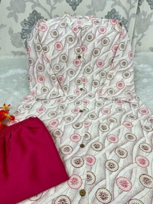 Alternative view of stitched UPGRADE YOUR SUMMER WARDROBE   BEAUTIFUL FLORAL KURTI-PANT  Introducing these sunshine