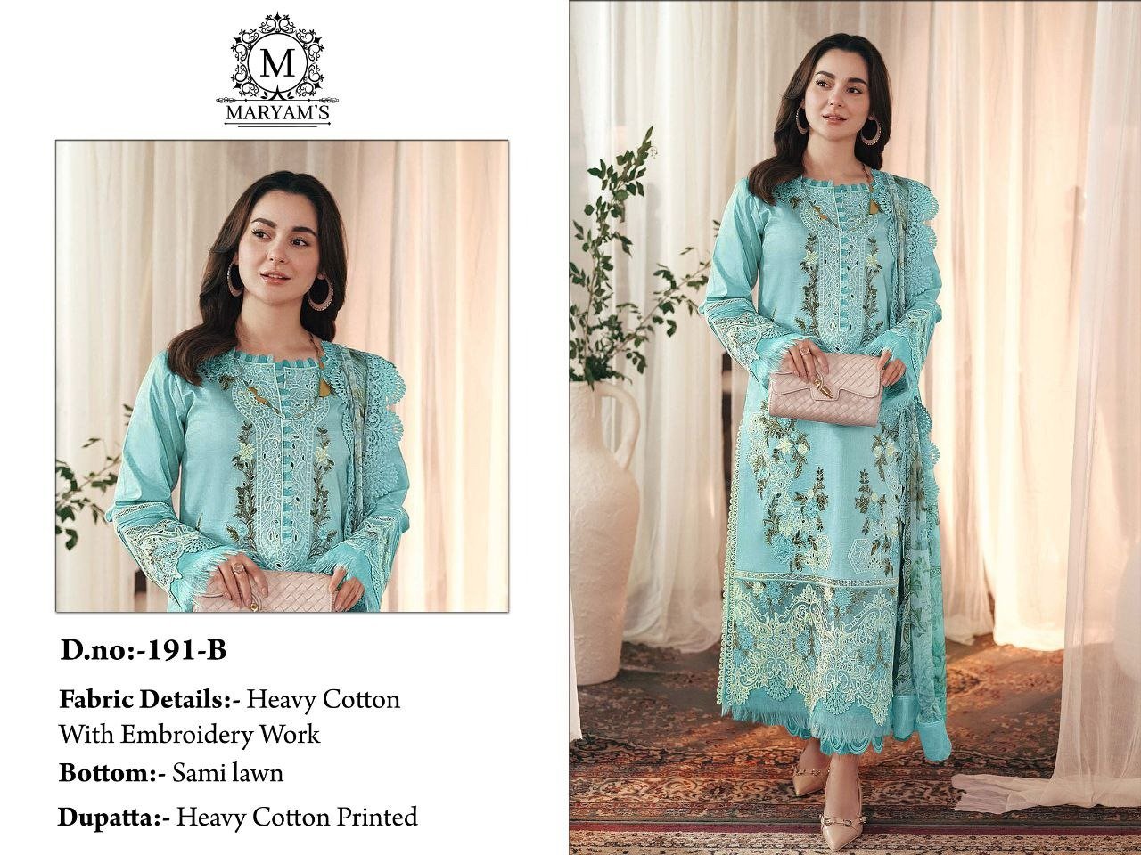 semi stitched Today We are Launching Exclusively Pakistani Festive & Party Wear Collection ... MARYAM’S - 191