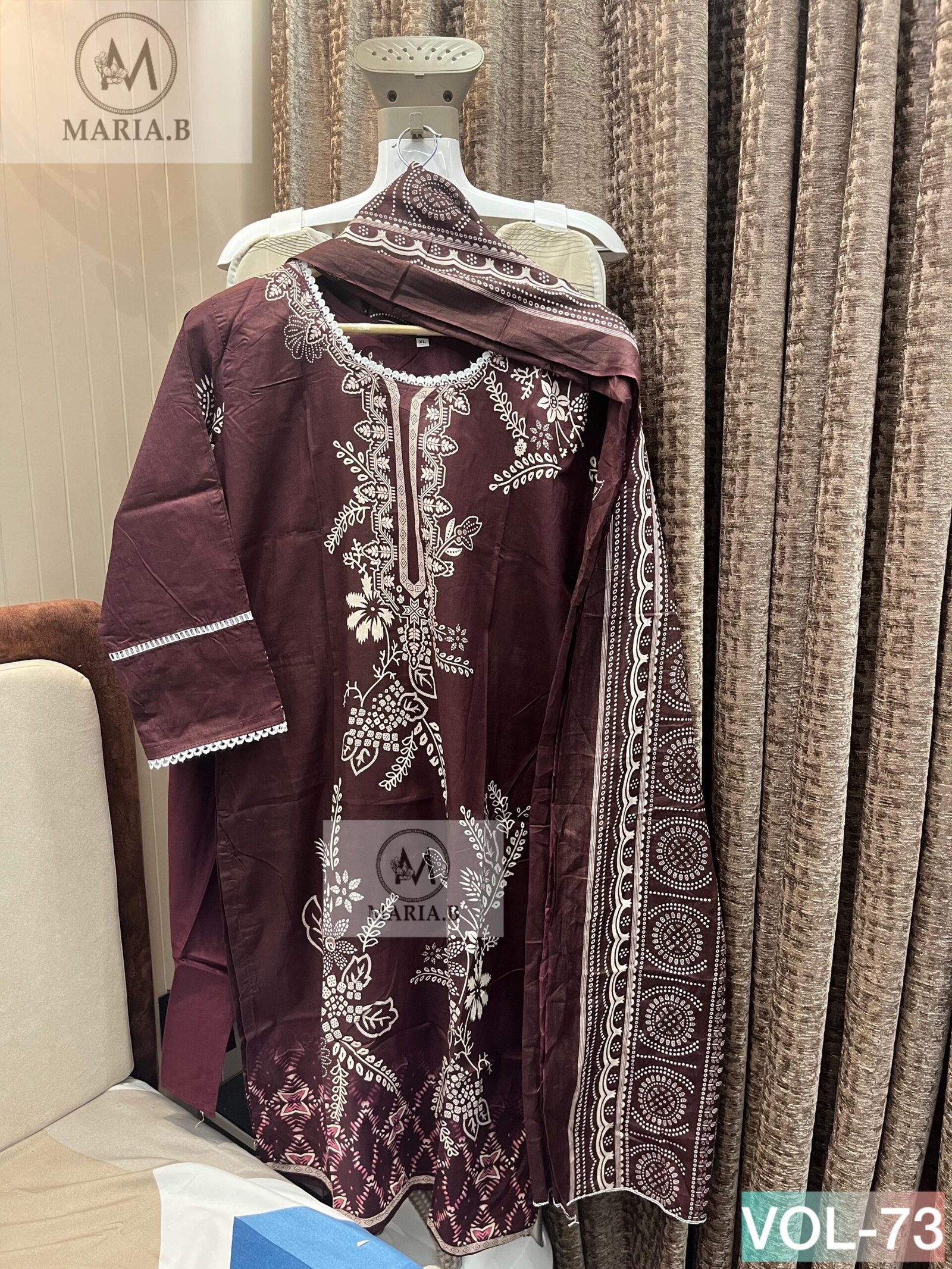 stitched READY STOCK UPDATE READYMADE COLLECTION PRINTED COTTON STITCHED WITH STITCHED COTTON BOTTOM AND COTTON DUPATTA - Image 4