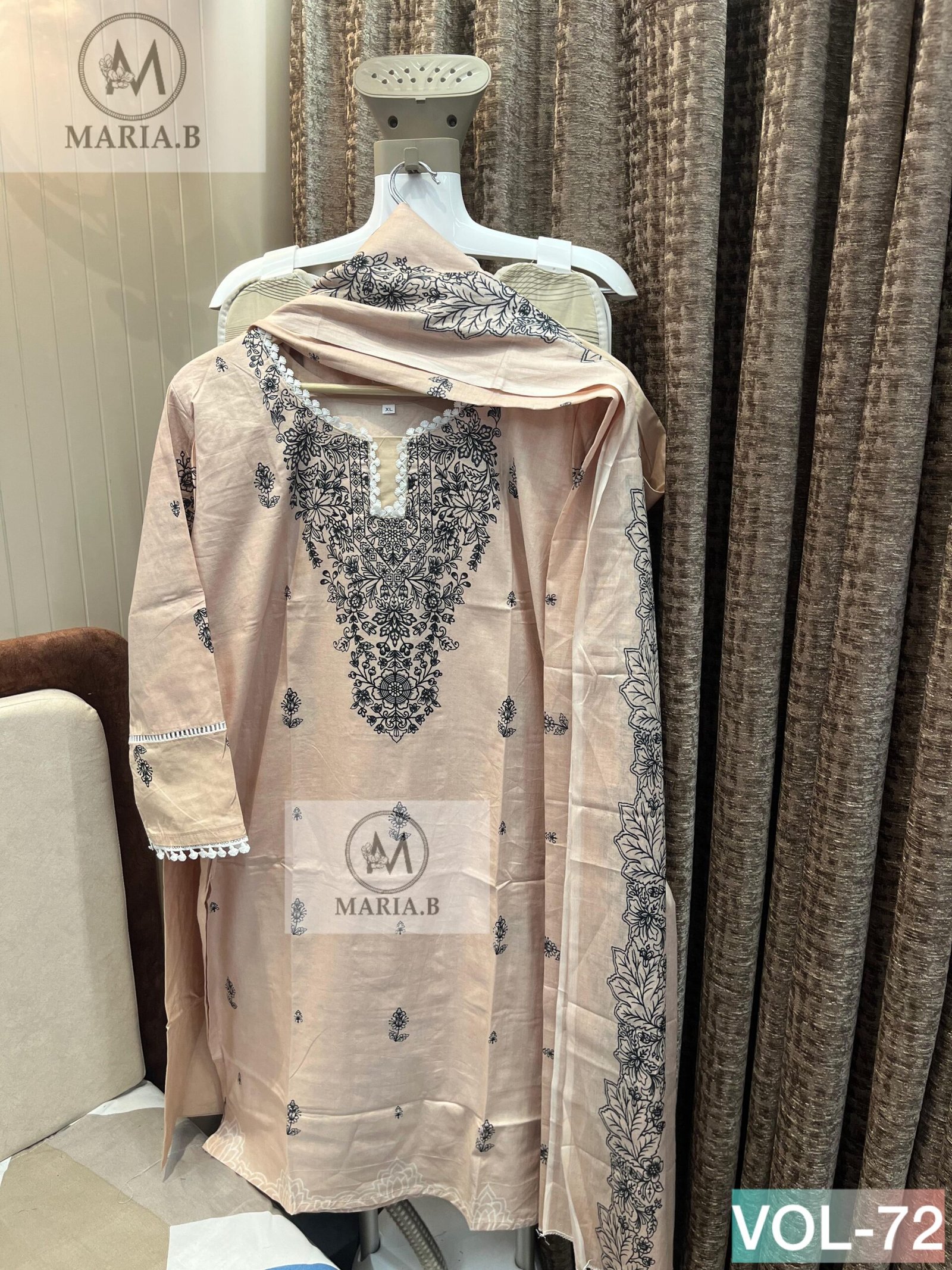 stitched READY STOCK UPDATE READYMADE COLLECTION PRINTED COTTON STITCHED WITH STITCHED COTTON BOTTOM AND COTTON DUPATTA - Image 6