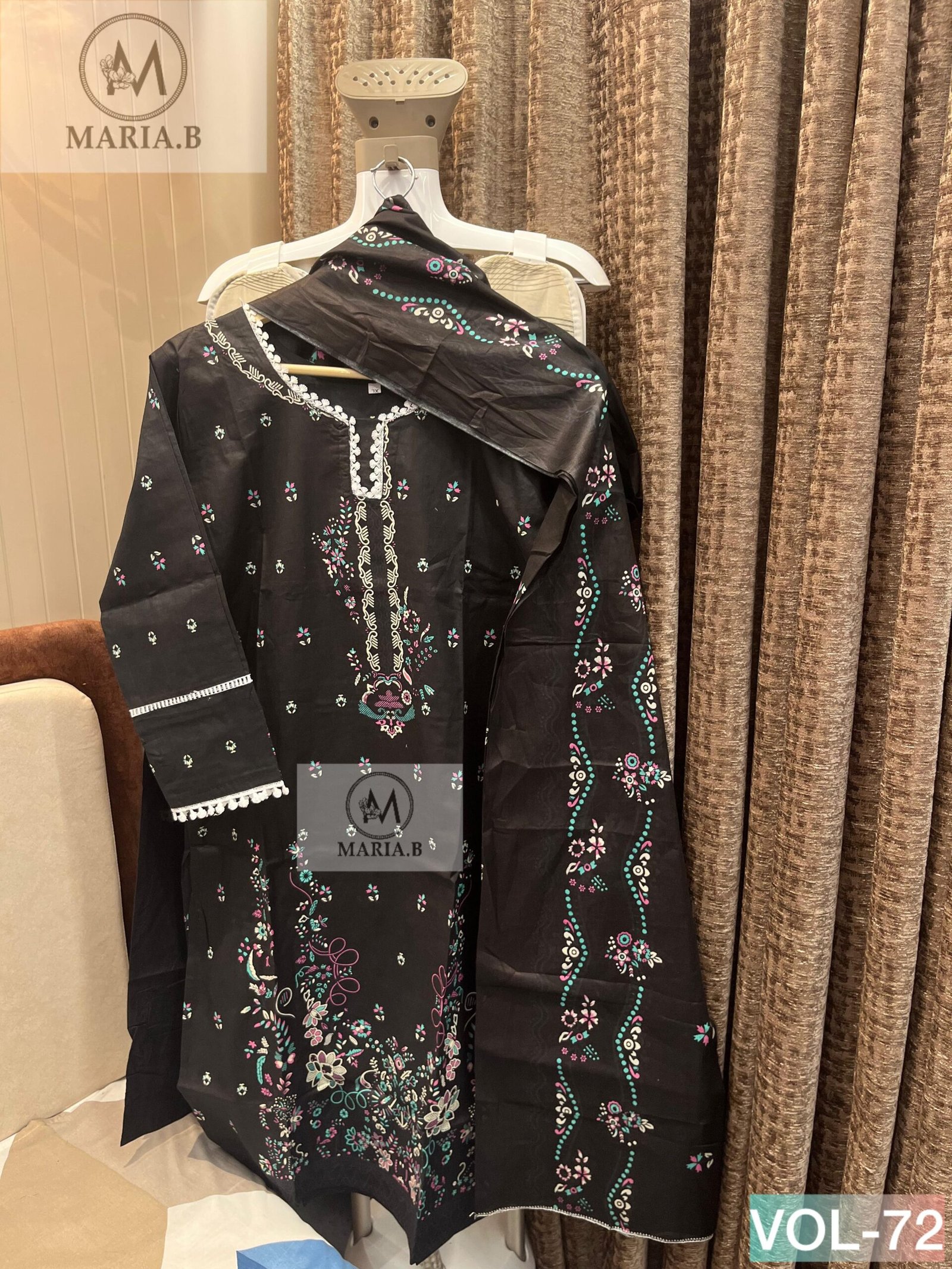 stitched READY STOCK UPDATE READYMADE COLLECTION PRINTED COTTON STITCHED WITH STITCHED COTTON BOTTOM AND COTTON DUPATTA - Image 5