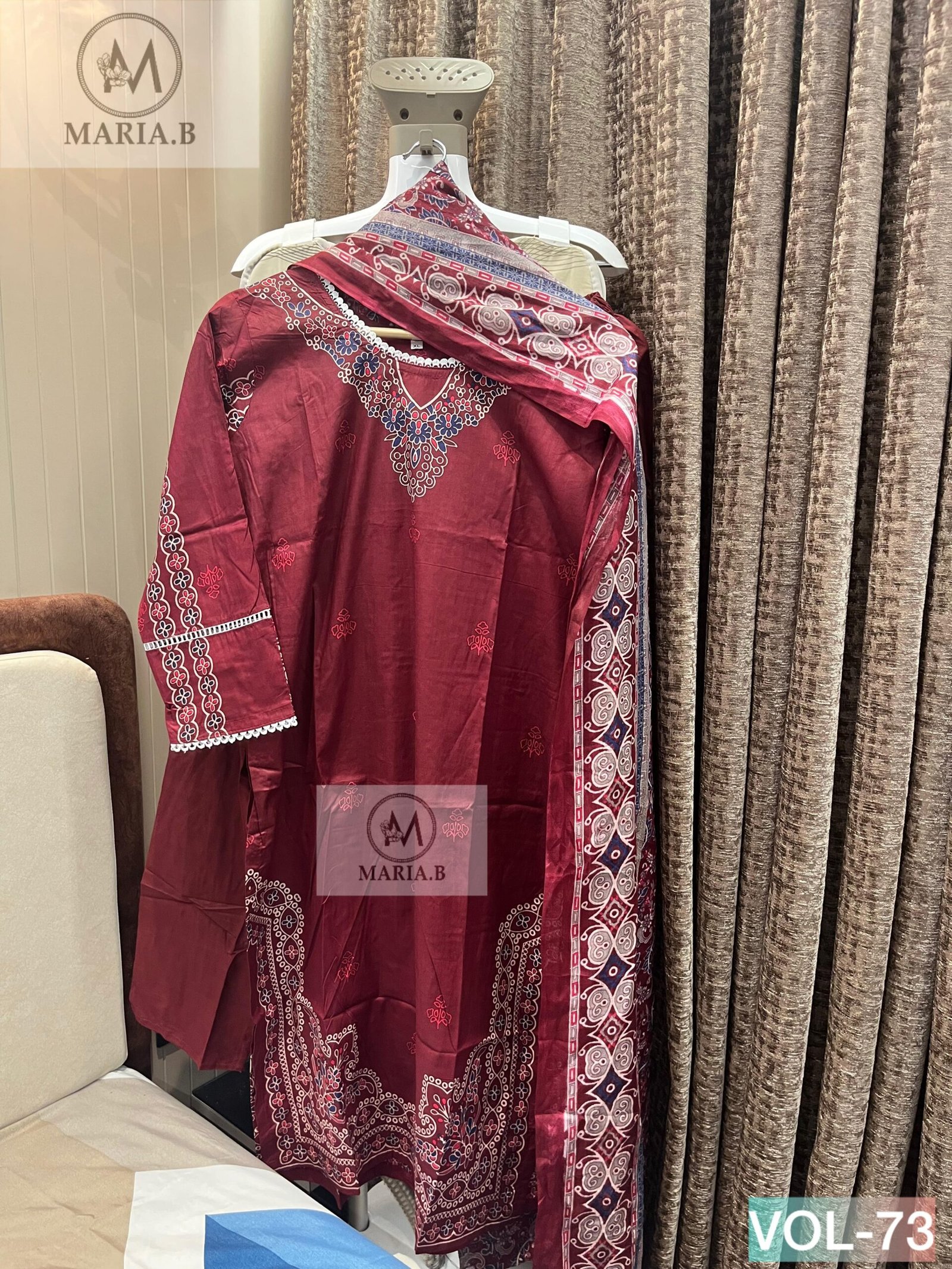 stitched READY STOCK UPDATE READYMADE COLLECTION PRINTED COTTON STITCHED WITH STITCHED COTTON BOTTOM AND COTTON DUPATTA - Image 10
