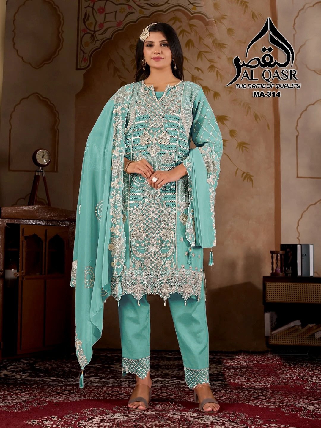 stitched WEDDING SEASON SPECIAL ARTICLE AK-QASR D. NO AK- 314 - Image 3