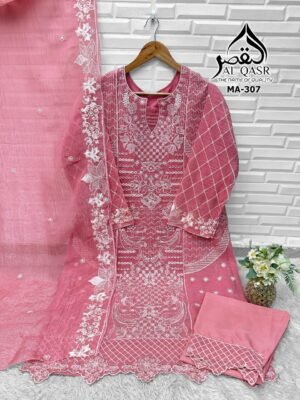 Alternative view of stitched WEDDING SEASON SPECIAL ARTICLE AK-QASR D. NO AK- 314