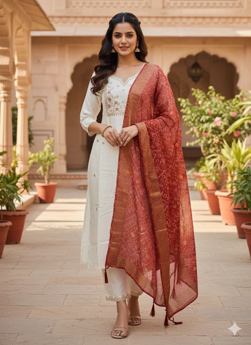 stitched NEW LAUNCHING Launching New Designers Kurti Pent Dupatta Set Design No : 2520