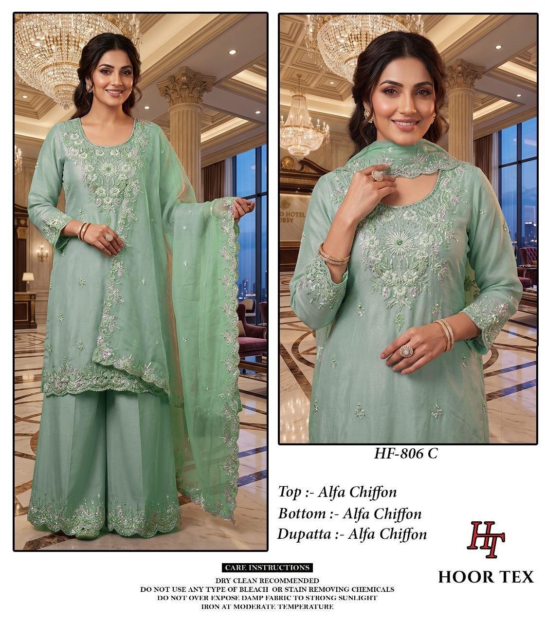 stitched Presents..... New Catalogue in pakistani... *Full Stitched * HF-806,A To D - Image 5