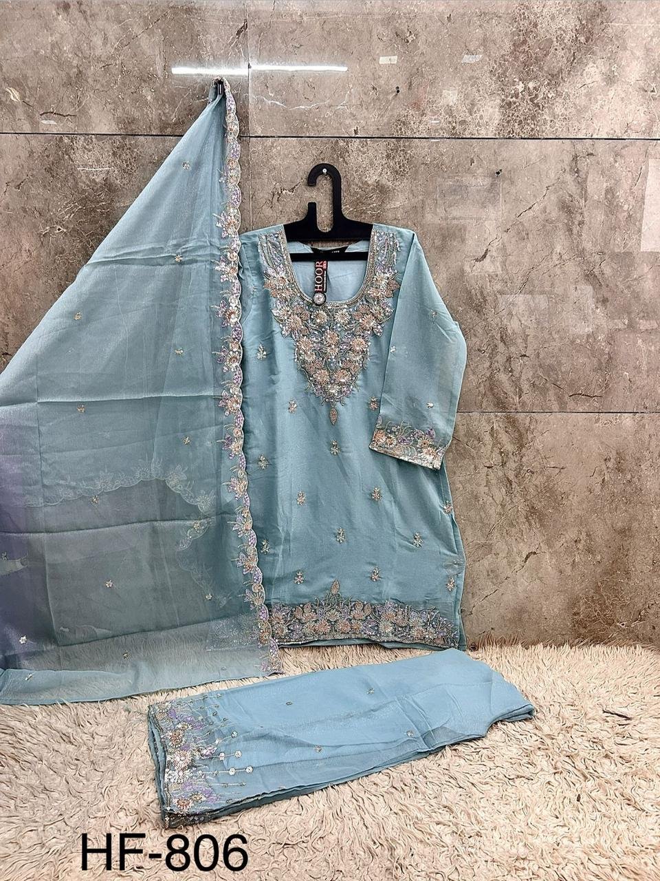 stitched Presents..... New Catalogue in pakistani... *Full Stitched * HF-806,A To D - Image 2
