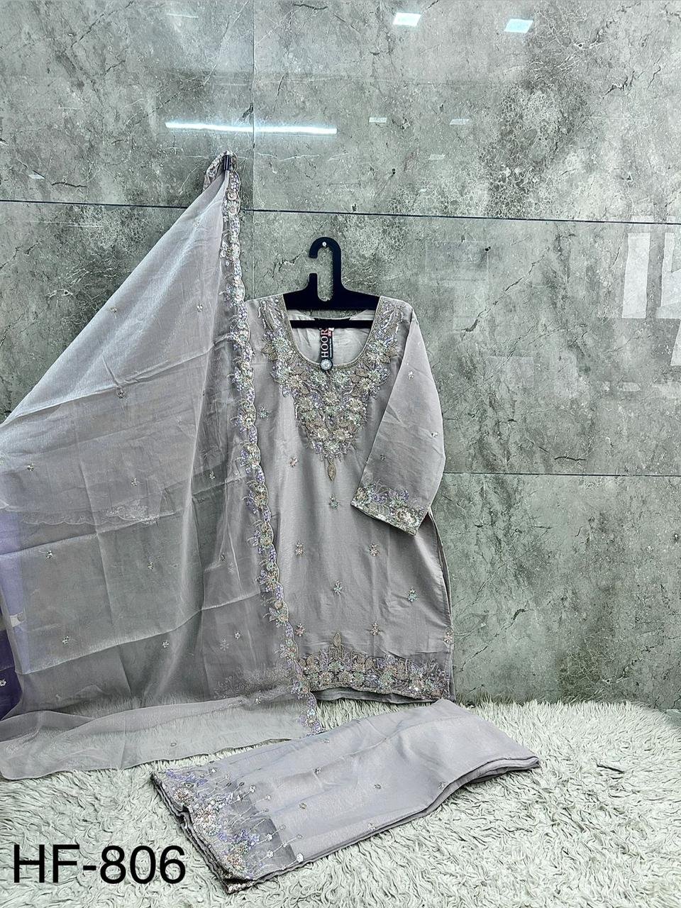 stitched Presents..... New Catalogue in pakistani... *Full Stitched * HF-806,A To D - Image 8