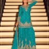 semi stitched SAYURI KANCHAN GOLD BEADS COLLECTION DESIGN NO : 2121