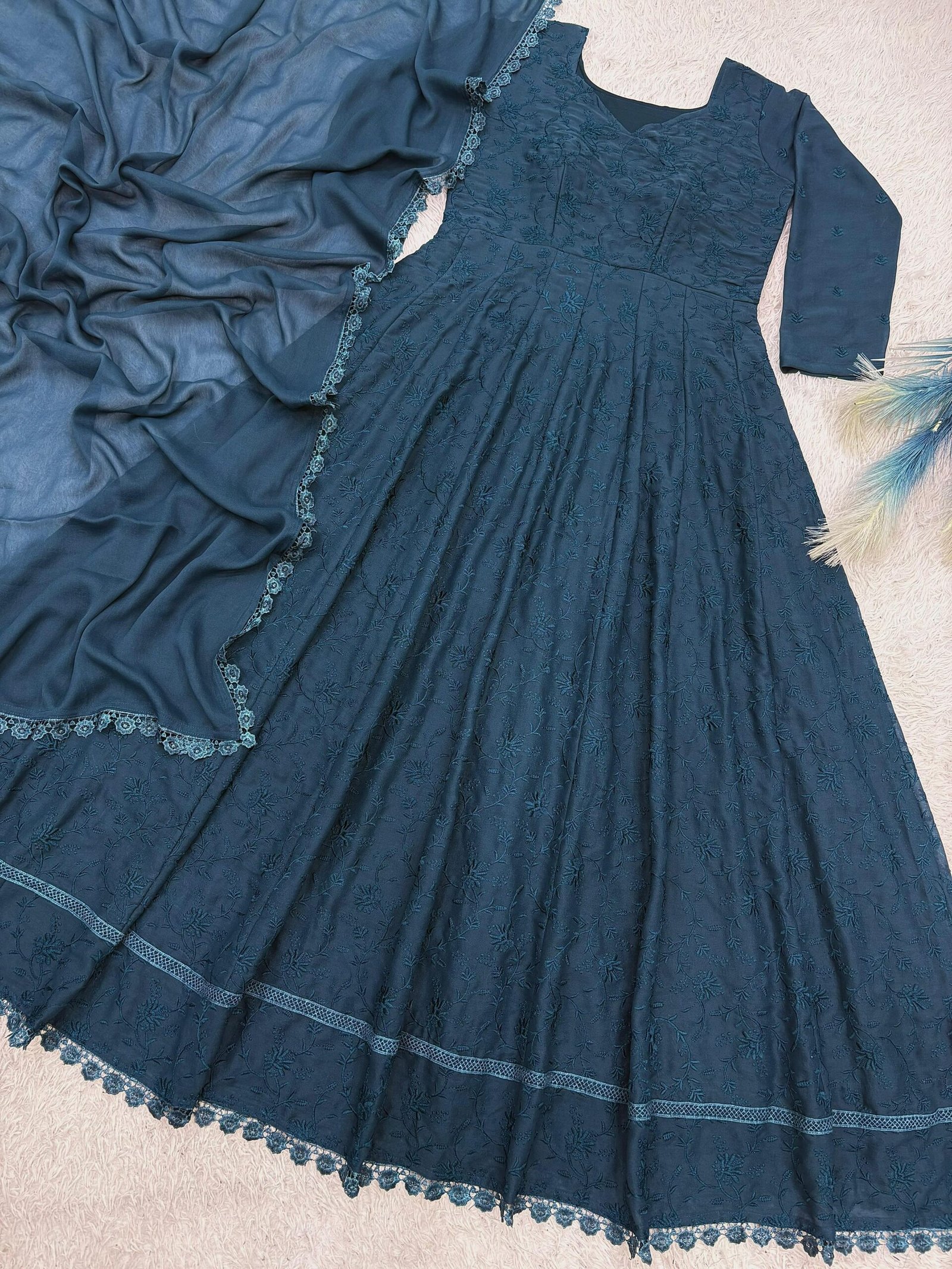 stitched PRESENTING 2 PIECE STYLISH GOWN WITH BEAUTIFUL DUPATTA AK-1061 - Image 2