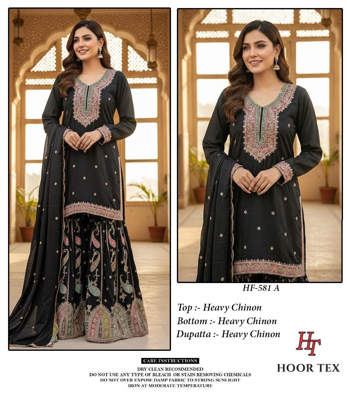 stitched New Catalogue in pakistani... *Full Stitched * HF-581,A To D - Image 3