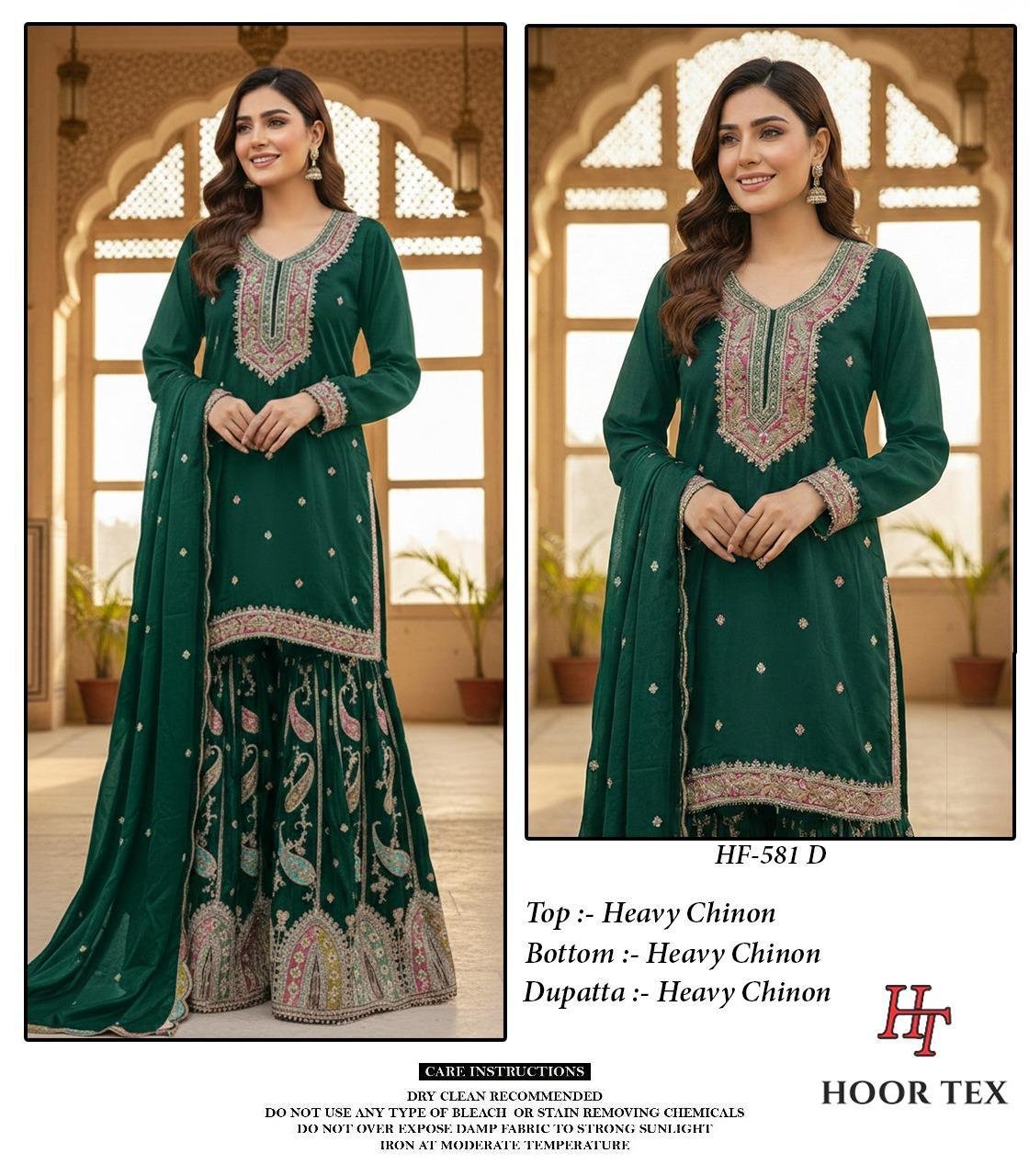 stitched New Catalogue in pakistani... *Full Stitched * HF-581,A To D - Image 5