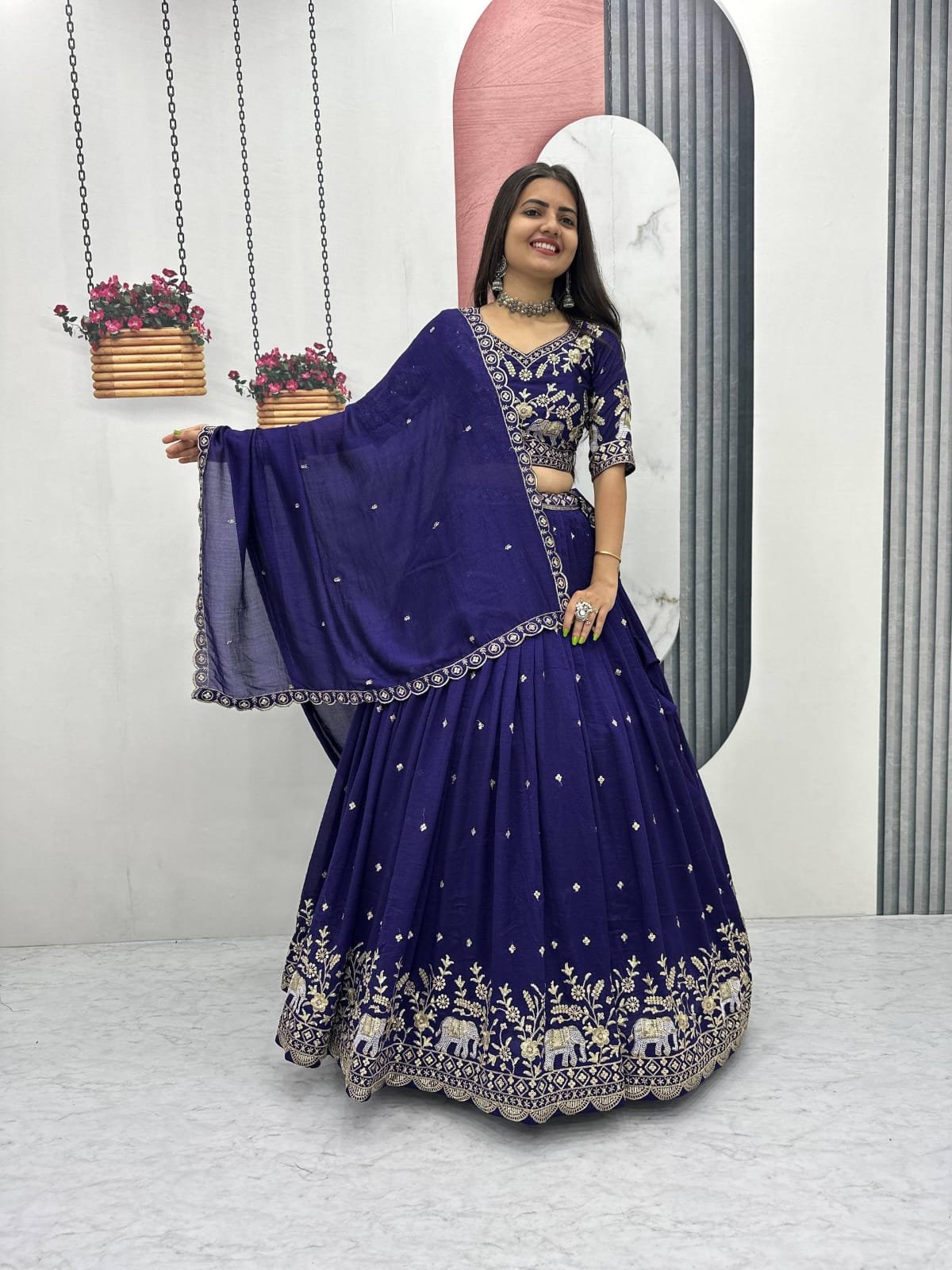 stitched AK-285 Real Modeling Products AK Creation is Launching New Festival Lehenga Choli - Image 3