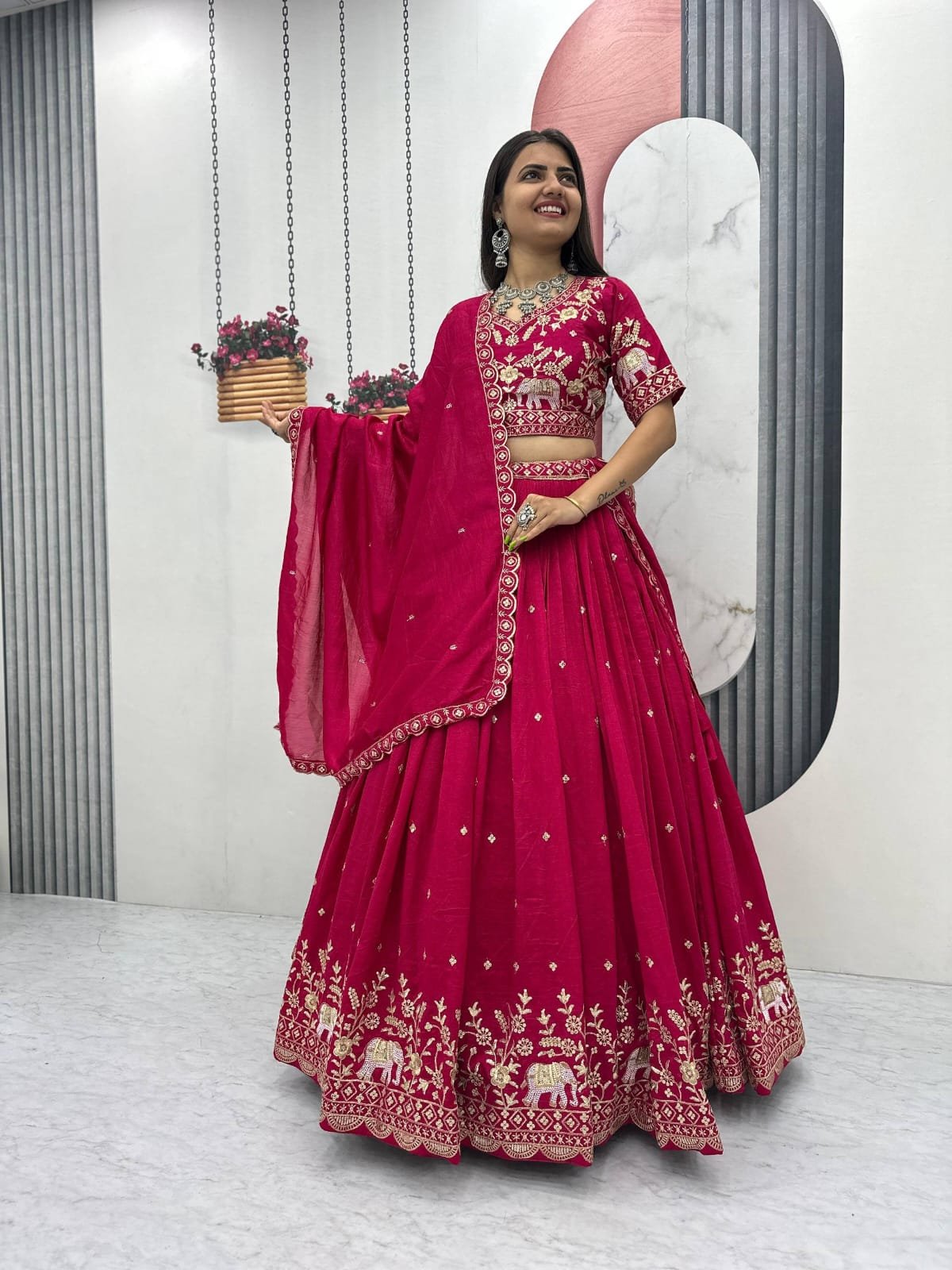 stitched AK-285 Real Modeling Products AK Creation is Launching New Festival Lehenga Choli