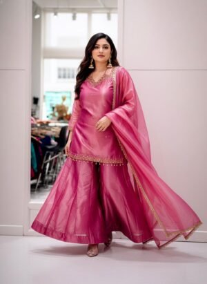 stitched AK 236  – Newly Launched Premium Kurti Plazzo Set  Elegant Kurti Set – Perfect Blend of Tradition & Style Enhance the beauty of your wardrobe