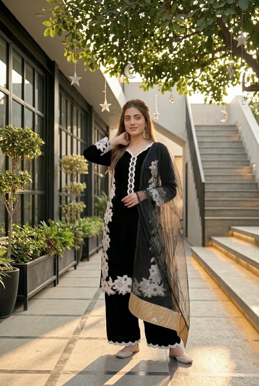 stitched NEW COLOUR ADDED DESIGNER HEAVY TOP PLAZZO SUIT SET CODE :-AK:-213