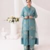 stitched Presenting New Designer Collection In Natural Crep Silk Top-Bottom And Dupatta Set Fully Stitched Ready To Wear   AK-3122