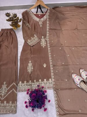 Alternative view of stitched AK COLLECTION PRESENCE NEW PRODUCT  D.NO :- AK-7102