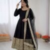 stitched  AK-3152 Gown, Bottom & Dupatta