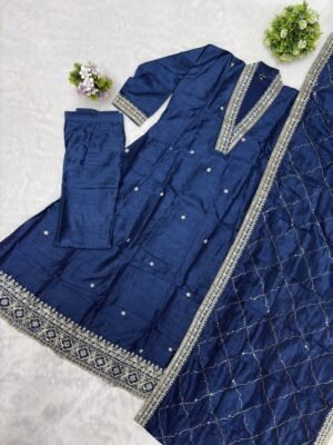 Alternative view of stitched NEW Launching Designer Party Wear Look Collection