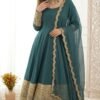 stitched Anarkali Fabric : Heavy Natural Crep With 5mm Sequence And Cording Embroidery Work* ( Fully Sleevs )(AK-519) - New Anarkali Suit  Presenting New  Đěsigner Anarkali Suit In New Fancy Style