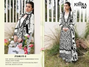 stitched BRAND NAME :- JOHRA TEX   D NO :- JT-175 B RAYYON COLLECTION