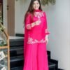 stitched Featuring Lilac New Party wear Top With Palazzo And Dupatta Set which is beautifully nack with decorated with and heavy Embroidery Sequence Work. It is absolutely perfect for your upcoming occasions, it is very easy breezy and comfortable.